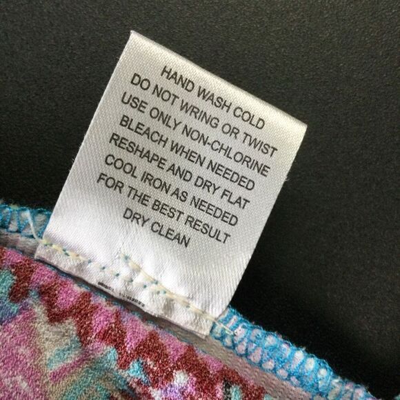 Pink Republic Womens Blue Pink Geometric Print scalloped Side Zip Skort Skirt Si - Picture 6 of 11